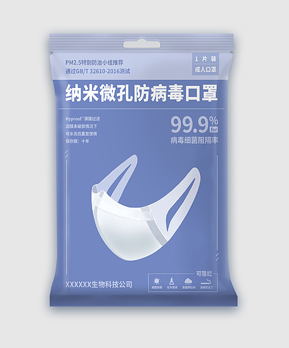 PSD日用品包装素材免费下载指南 聚焦日用口罩设计